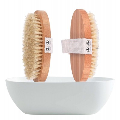 Amazon hot selling  Dry Skin Body Brush Soft Natural Bristle wooden brush DIRI Factory