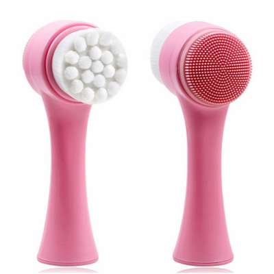 Wholesale Double Side Face Cleaning Brush Beauty Deeping Facial Brush